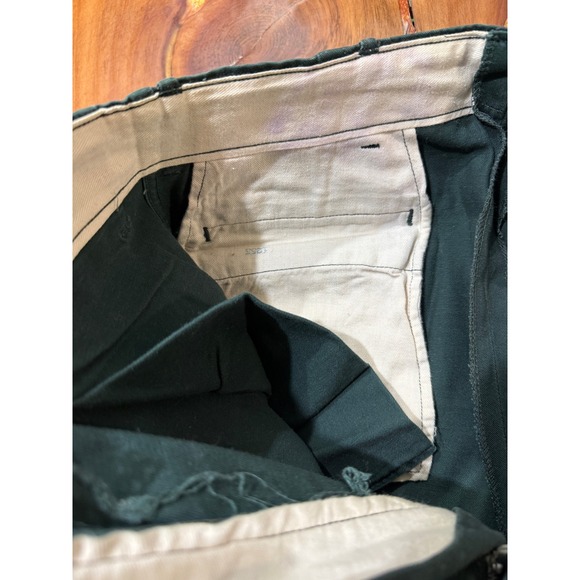 Vintage 60's Mens Work Trouser Pants Cotton Talon Zipper Workwear Cotton J3-19 - Picture 7 of 11